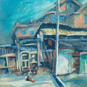 Серия работ «Иркутск. Уходящая натура» — это эмоциональные городские пейзажи о том, как урбанизация наступает на камерную деревянную застройку старого Иркутска