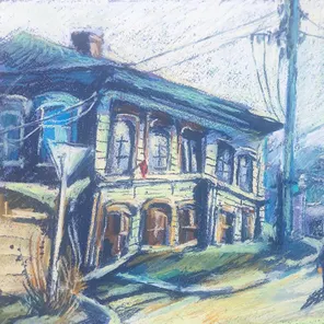 Серия работ «Иркутск. Уходящая натура» — это эмоциональные городские пейзажи о том, как урбанизация наступает на камерную деревянную застройку старого Иркутска.