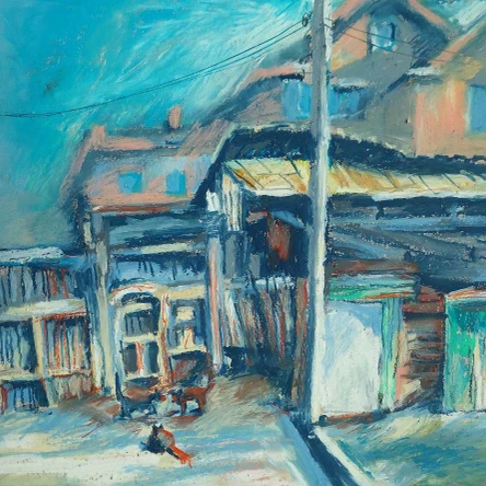 Серия работ «Иркутск. Уходящая натура» — это эмоциональные городские пейзажи о том, как урбанизация наступает на камерную деревянную застройку старого Иркутска