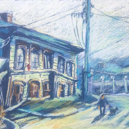 Серия работ «Иркутск. Уходящая натура» — это эмоциональные городские пейзажи о том, как урбанизация наступает на камерную деревянную застройку старого Иркутска.